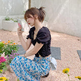 花柄マーメイドスカート
